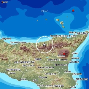 scossa di terremoto nella notte di magnitudo 3.7. nessun danno!