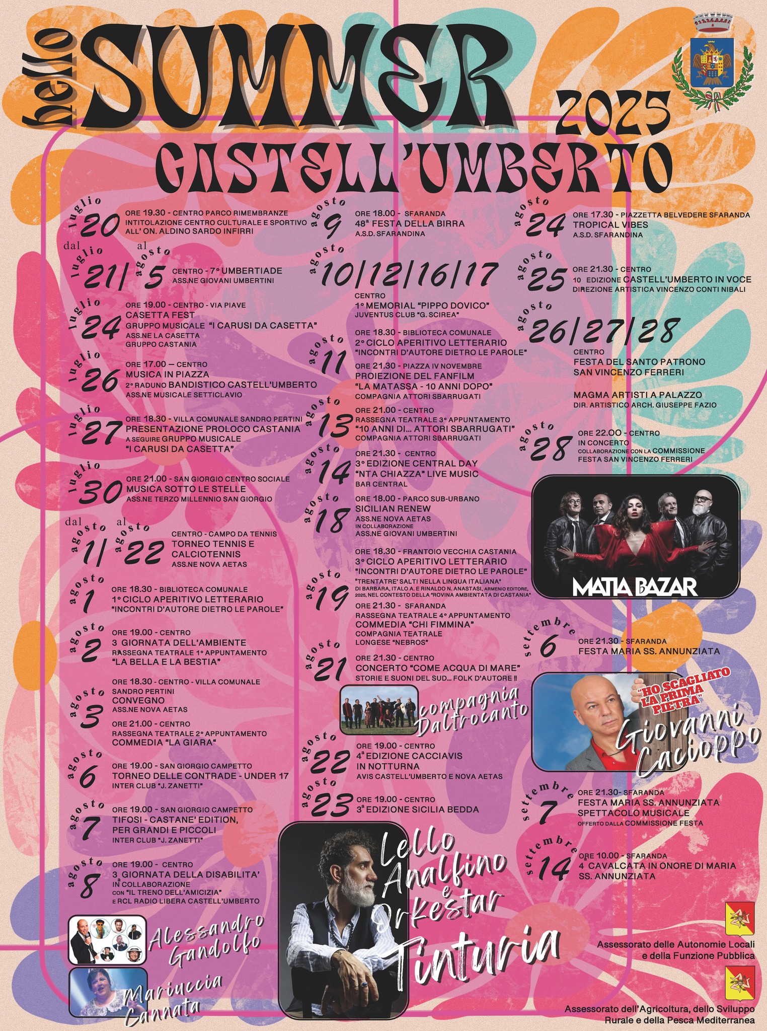 castell'umberto (me) - manifestazioni estive 2025