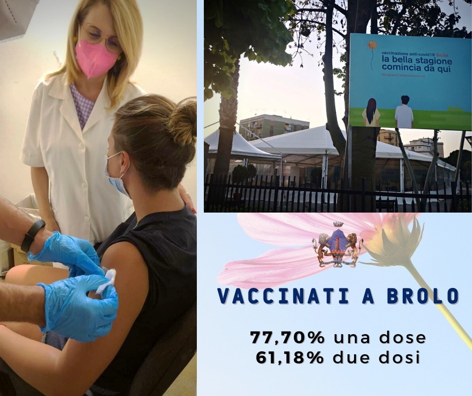 brolo – vaccinazioni: il comune sfiora l’80% ed è tra i primi comuni della provincia di messina