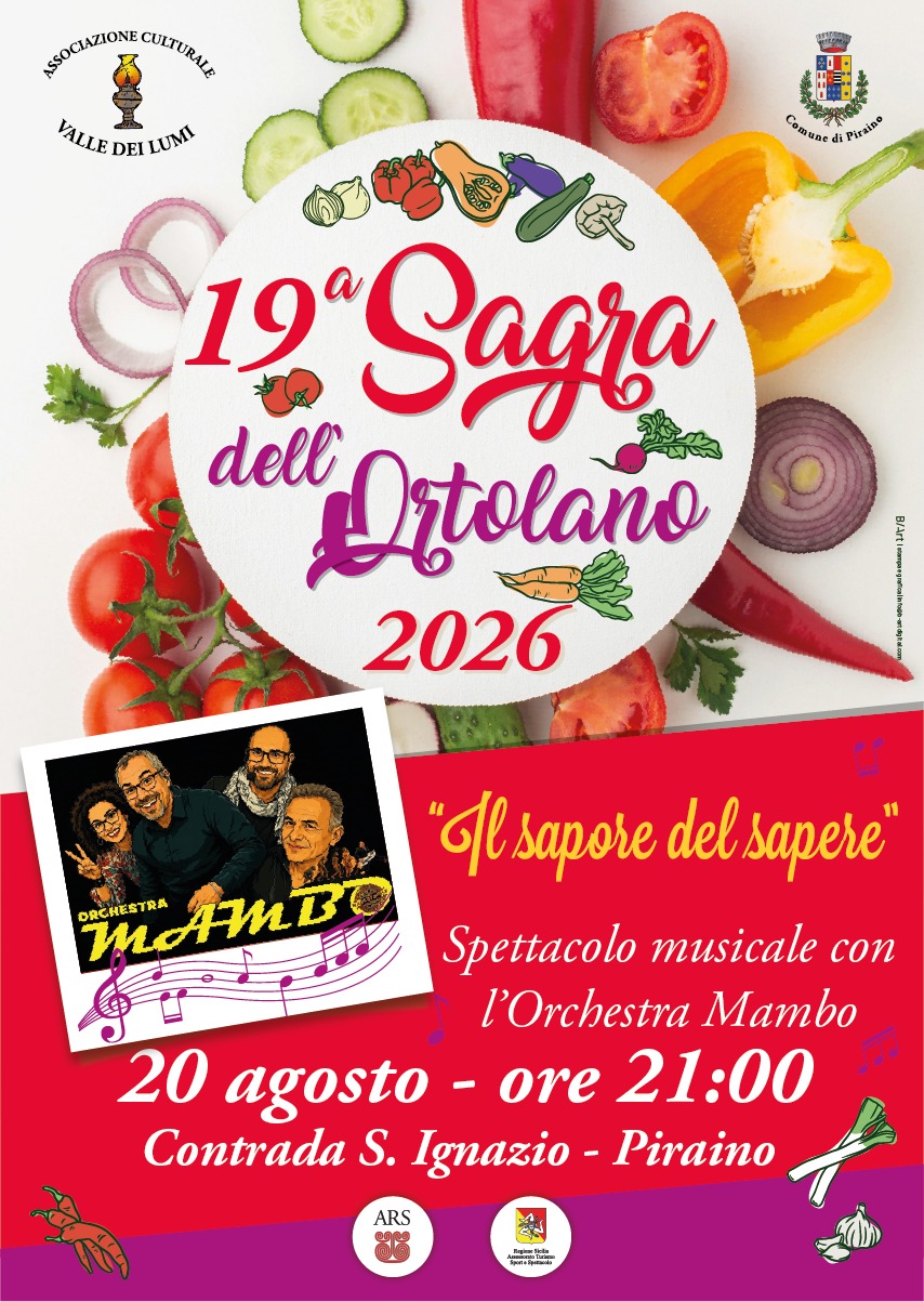 sagra dell�ortolano a piraino: torna il festival dei sapori autentici dei nebrodi